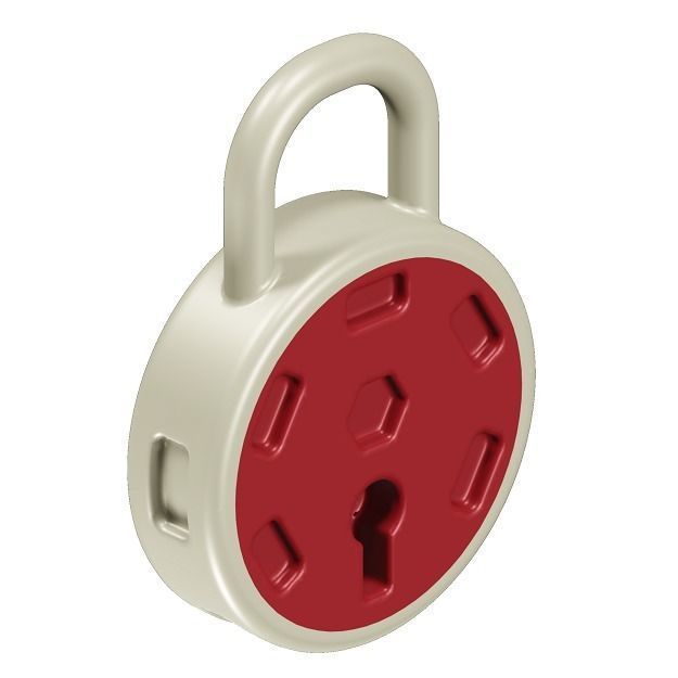 Kids Lock Toy 3D model_2