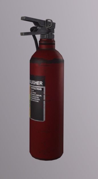 Fire Extinguisher Low-poly 3D model_3