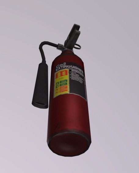 Fire Extinguisher Low-poly 3D model_5