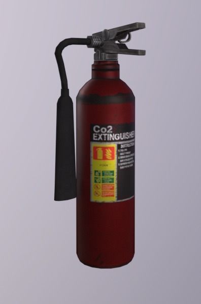 Fire Extinguisher Low-poly 3D model_2