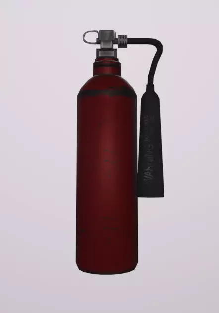 Fire Extinguisher Low-poly 3D model_0