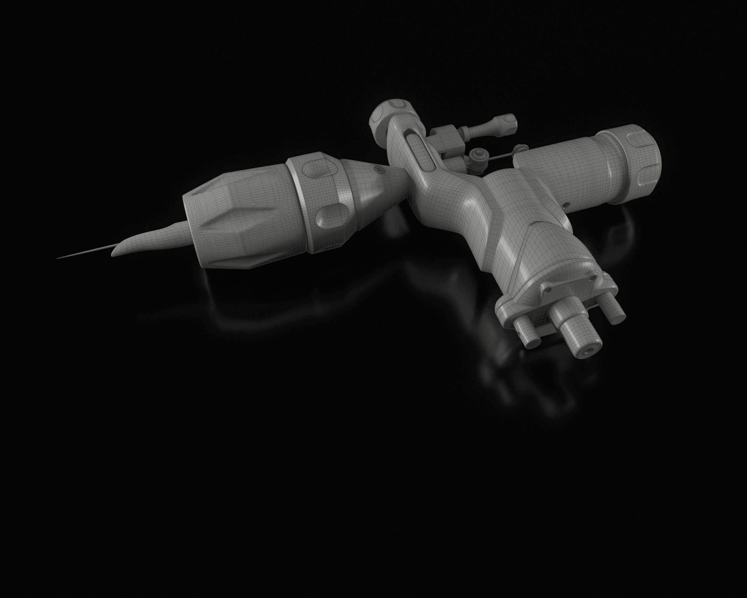 Rotary Tattoo Machine 3D Model Low-poly 3D model_30