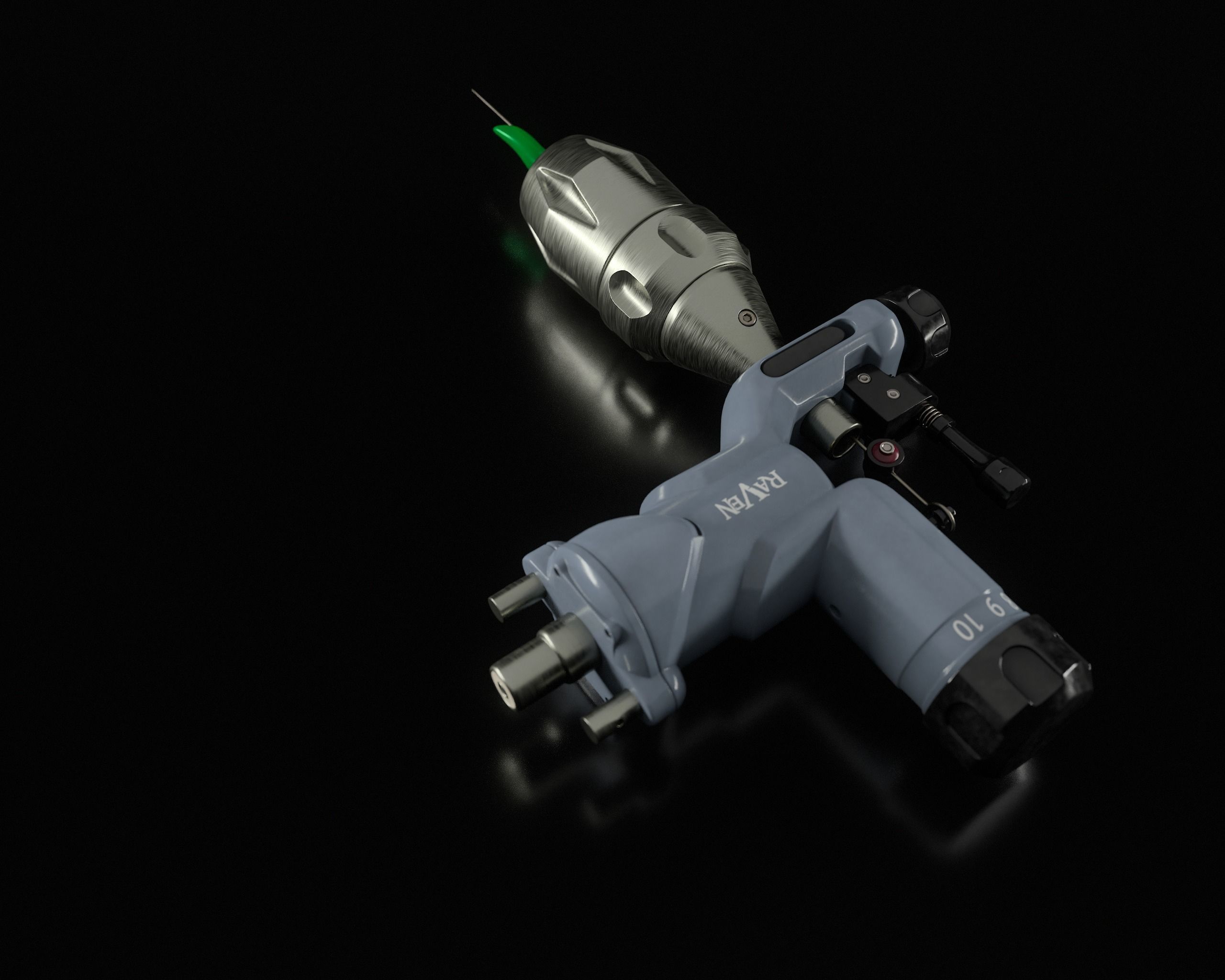 Rotary Tattoo Machine 3D Model Low-poly 3D model_38