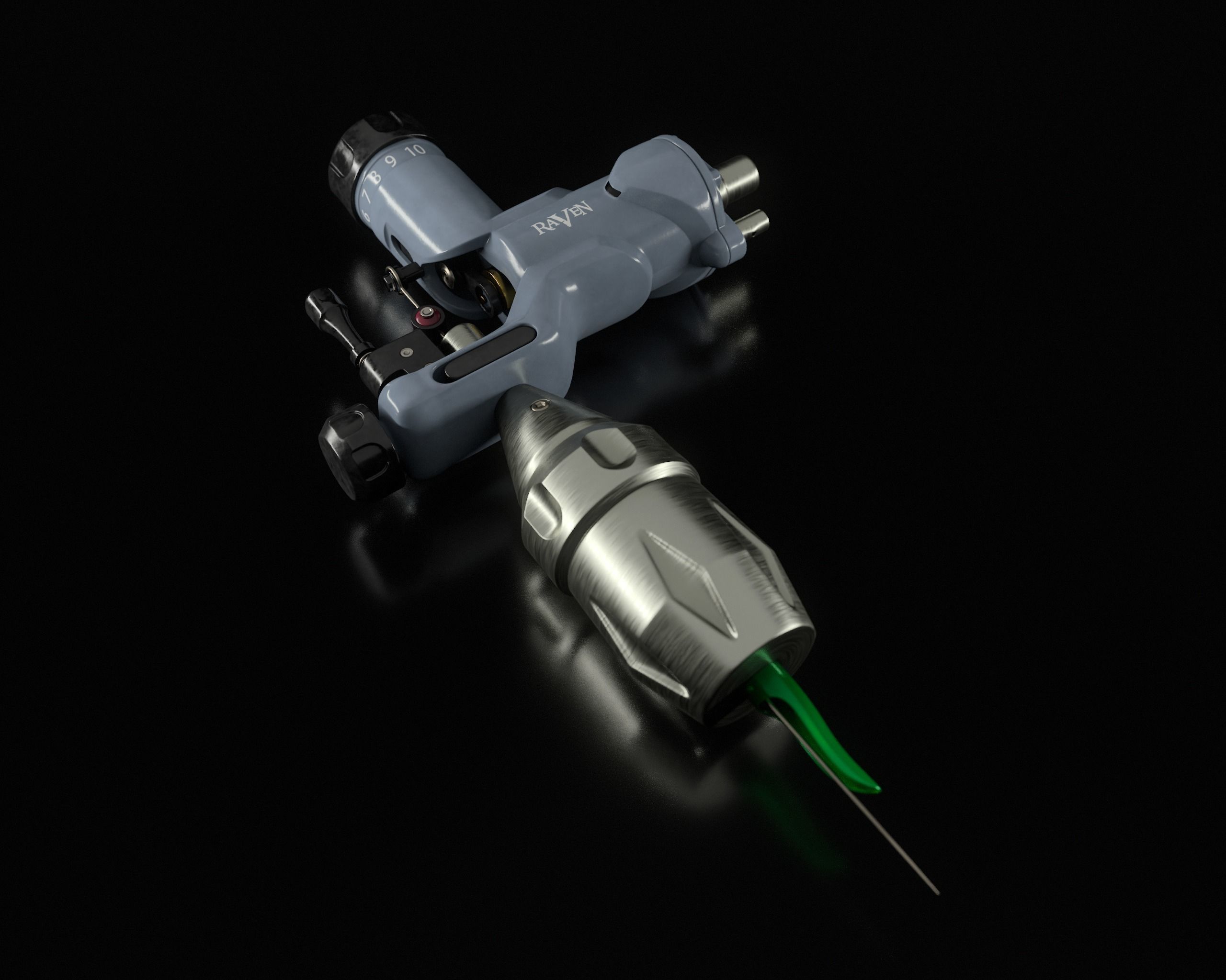 Rotary Tattoo Machine 3D Model Low-poly 3D model_33