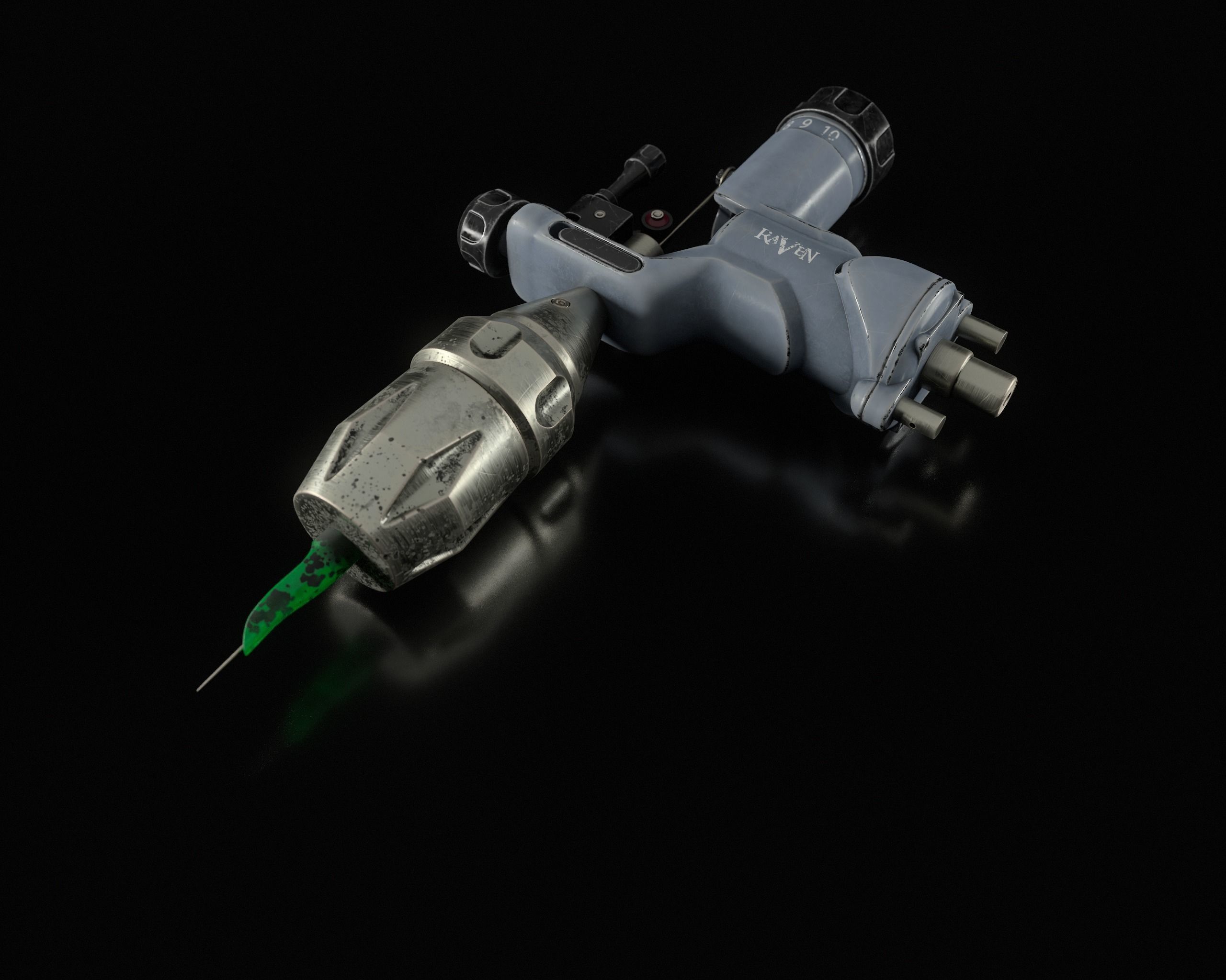 Rotary Tattoo Machine 3D Model Low-poly 3D model_21