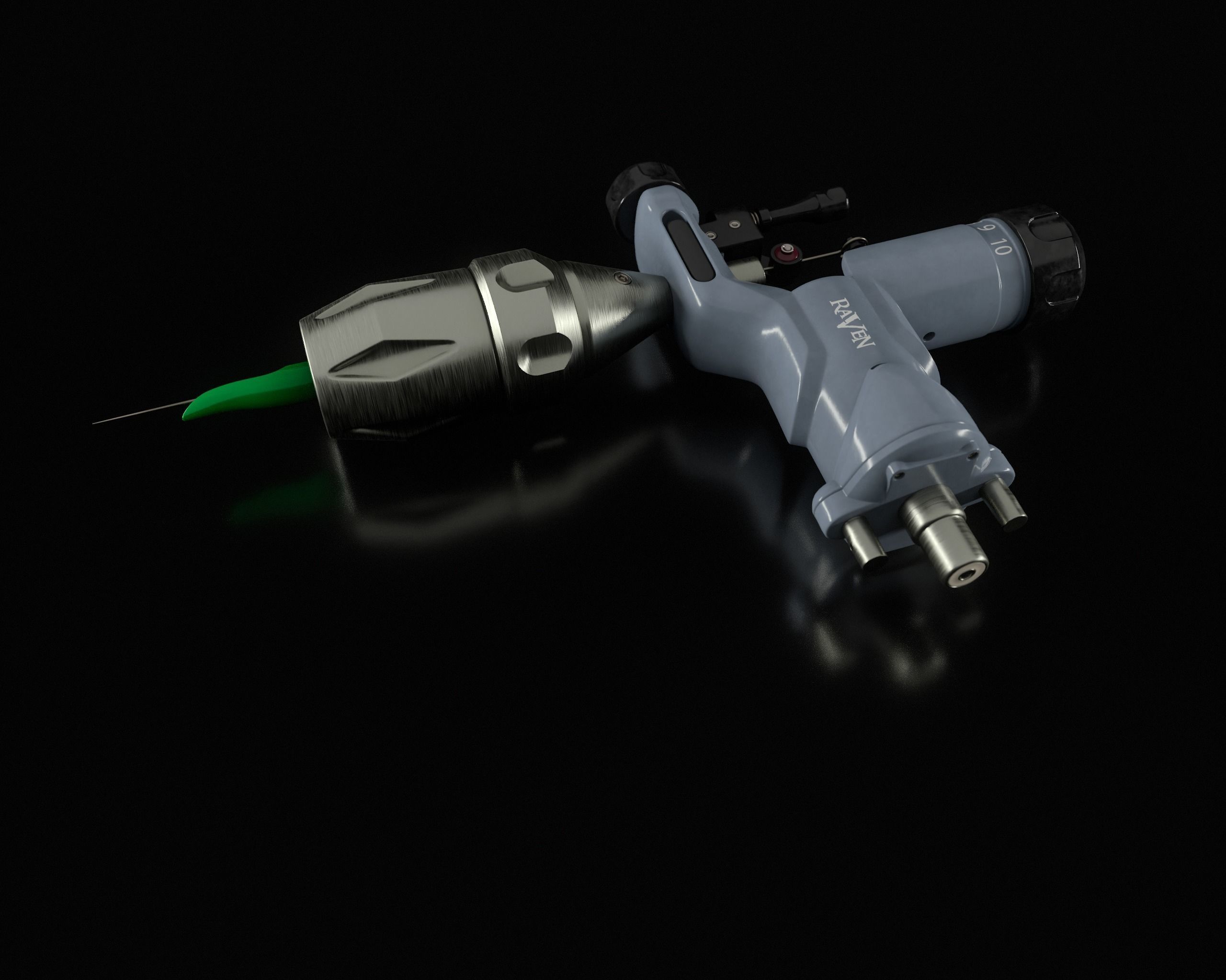 Rotary Tattoo Machine 3D Model Low-poly 3D model_40