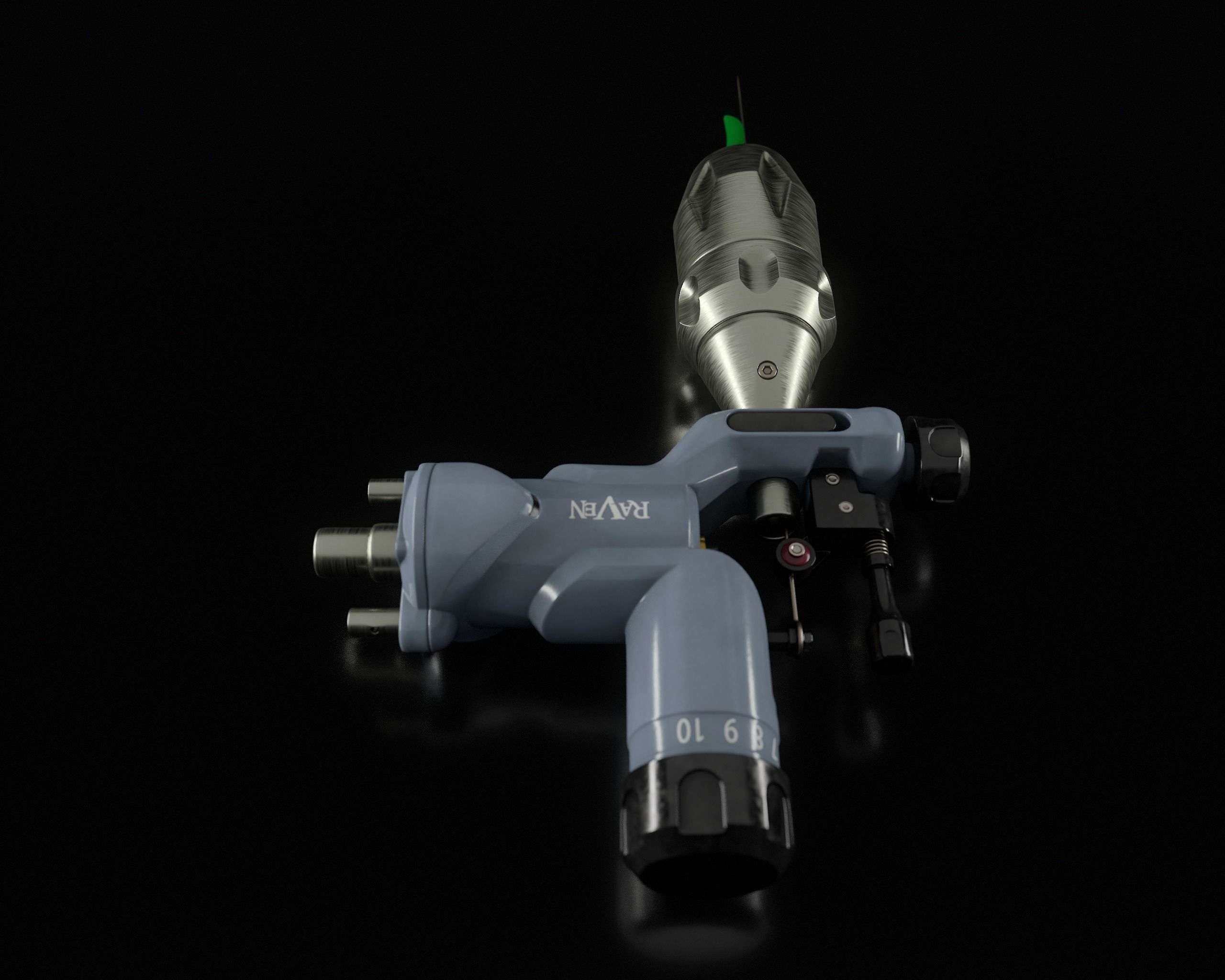 Rotary Tattoo Machine 3D Model Low-poly 3D model_37