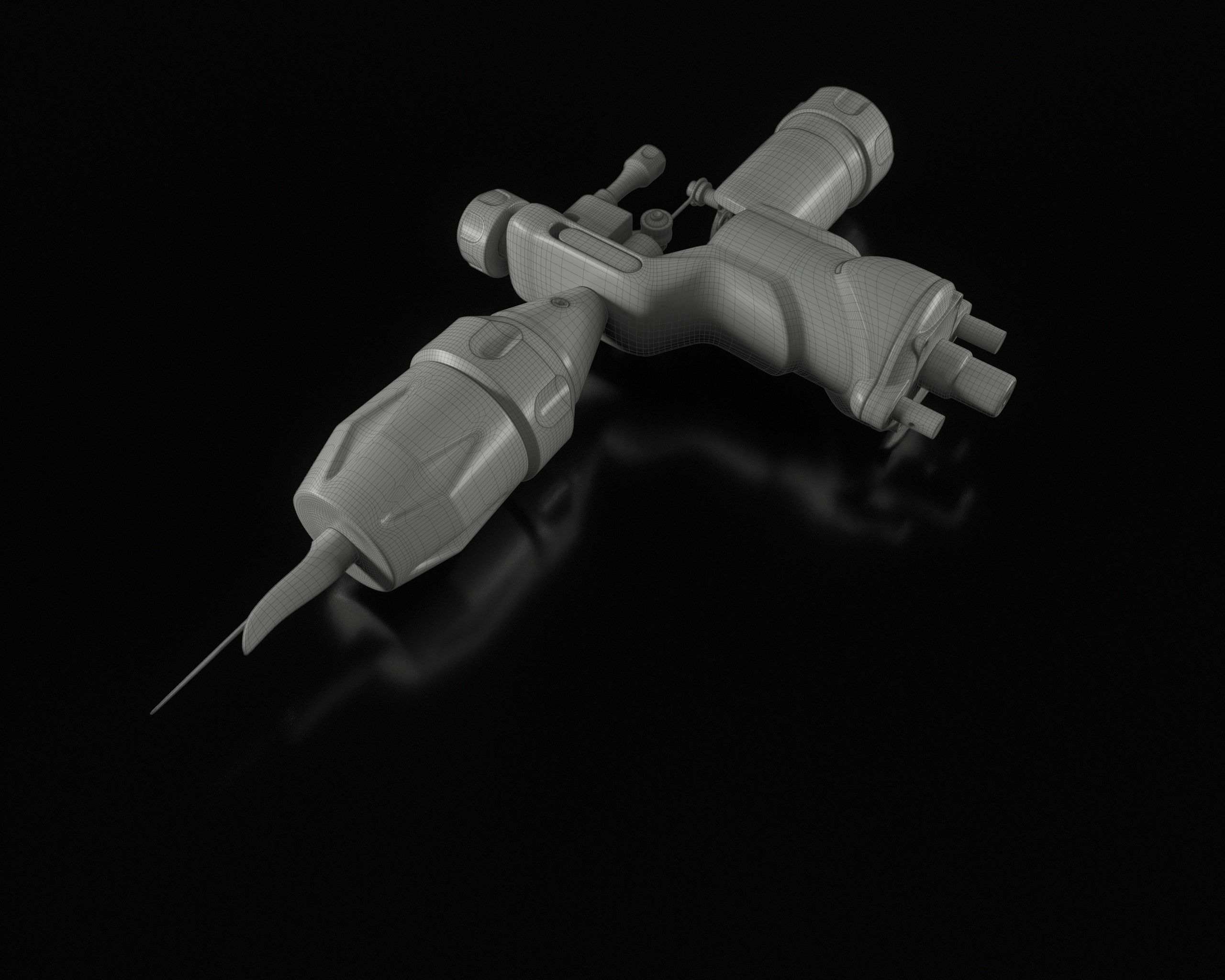 Rotary Tattoo Machine 3D Model Low-poly 3D model_31