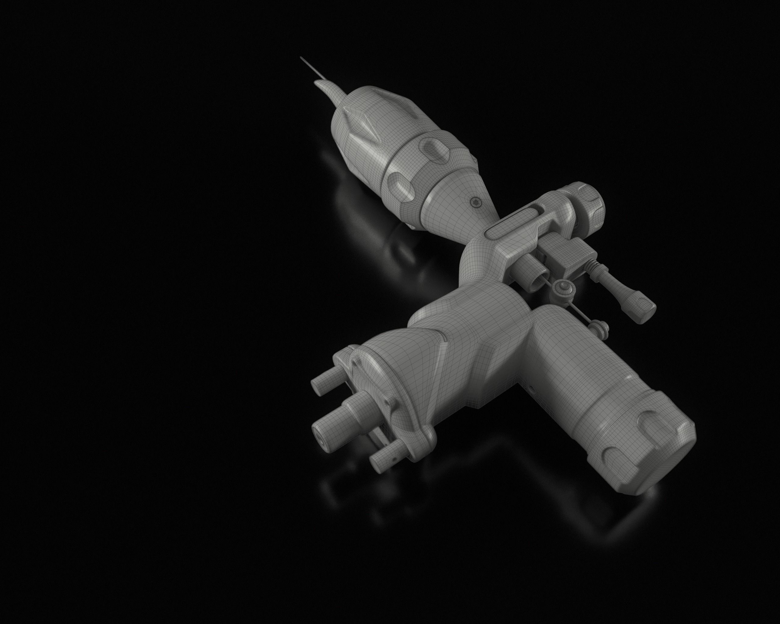 Rotary Tattoo Machine 3D Model Low-poly 3D model_28