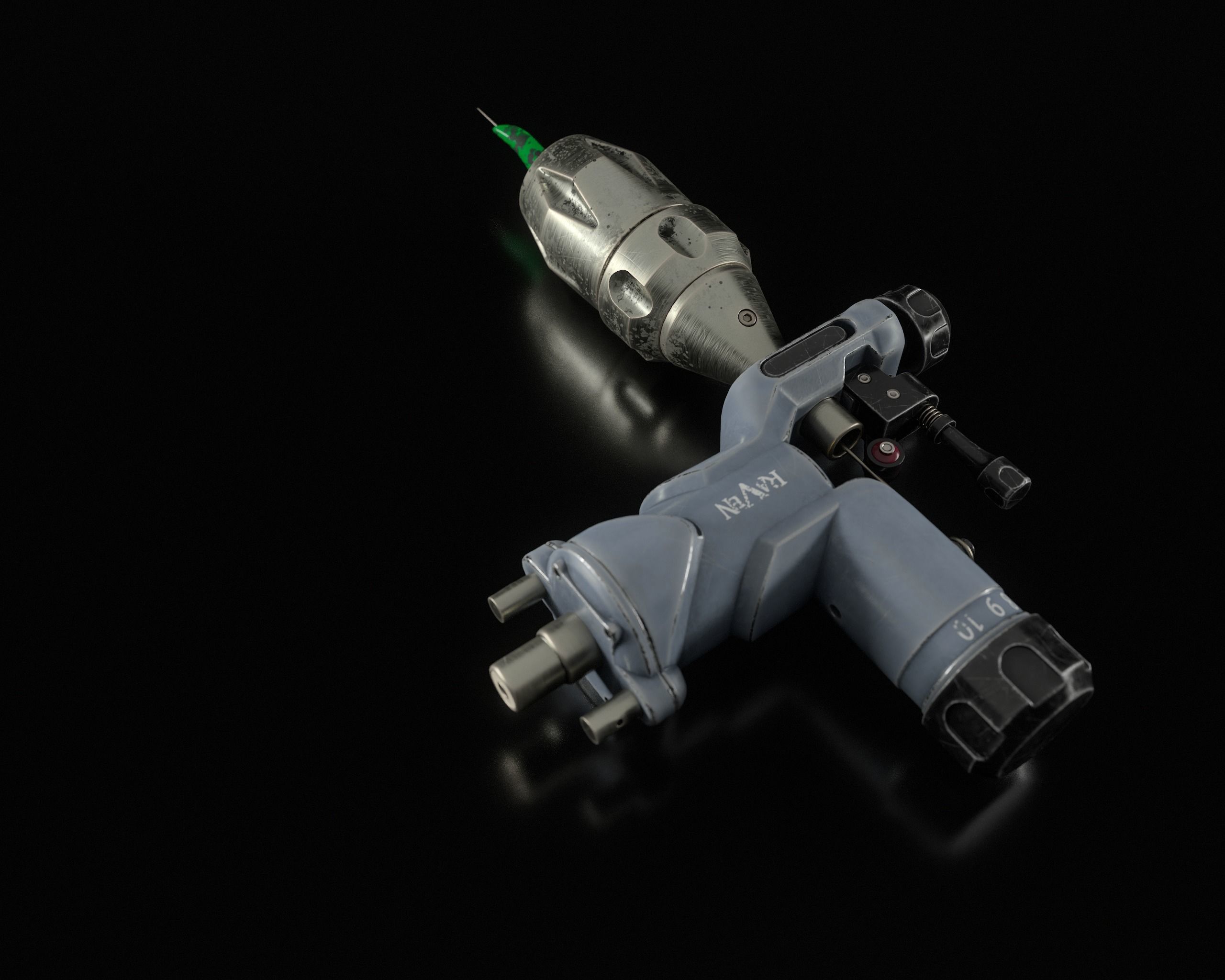 Rotary Tattoo Machine 3D Model Low-poly 3D model_18