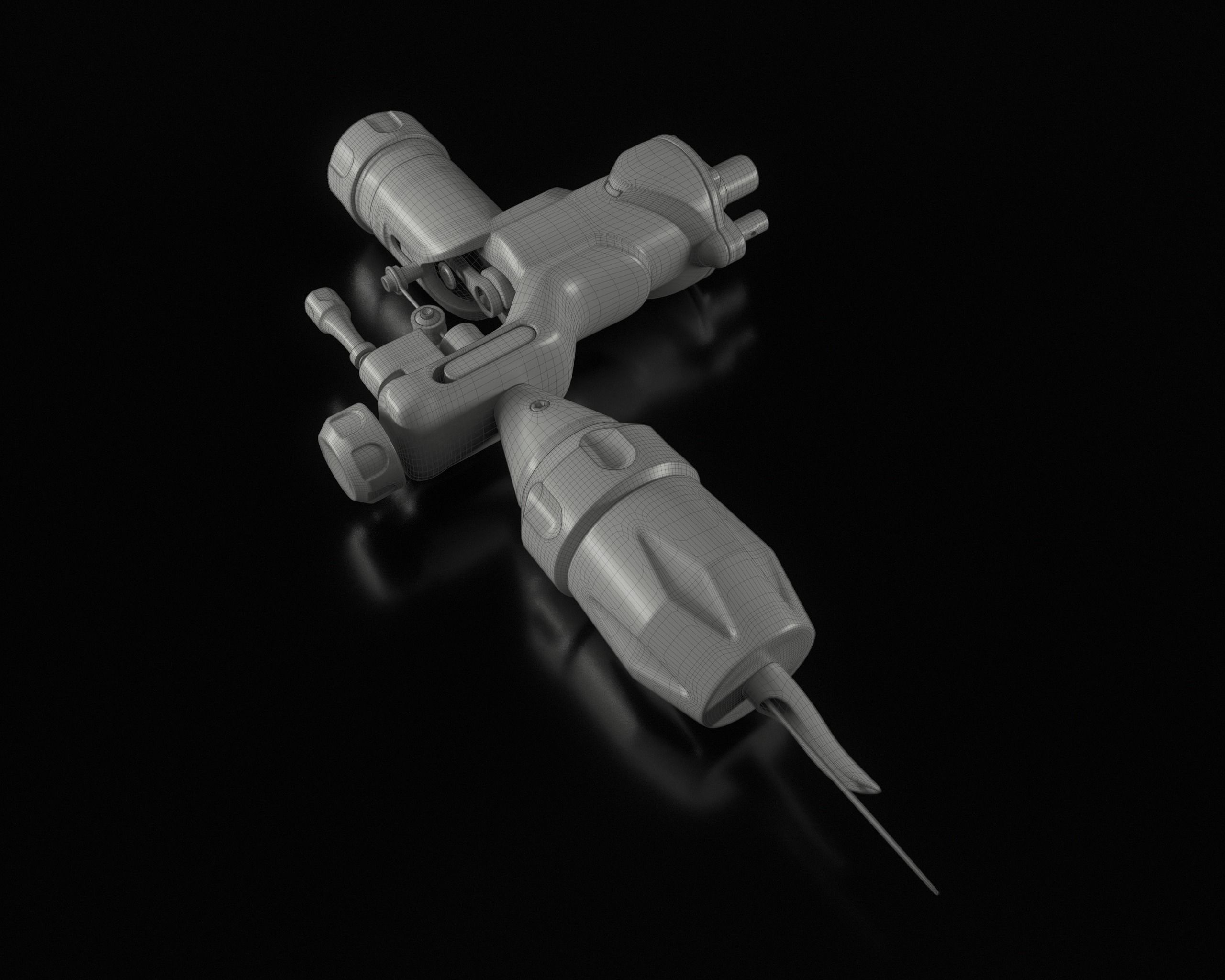 Rotary Tattoo Machine 3D Model Low-poly 3D model_23