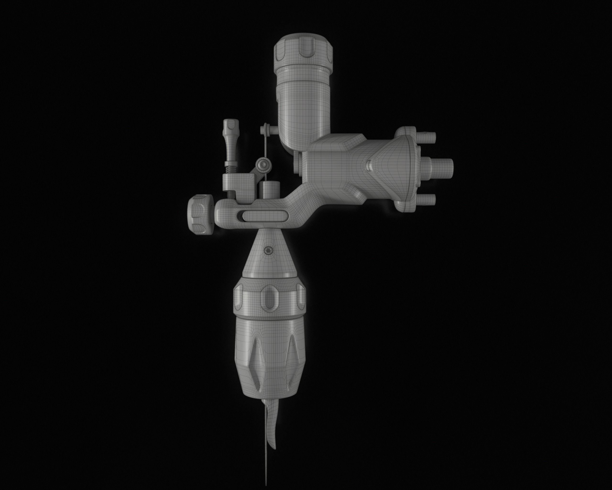 Rotary Tattoo Machine 3D Model Low-poly 3D model_7