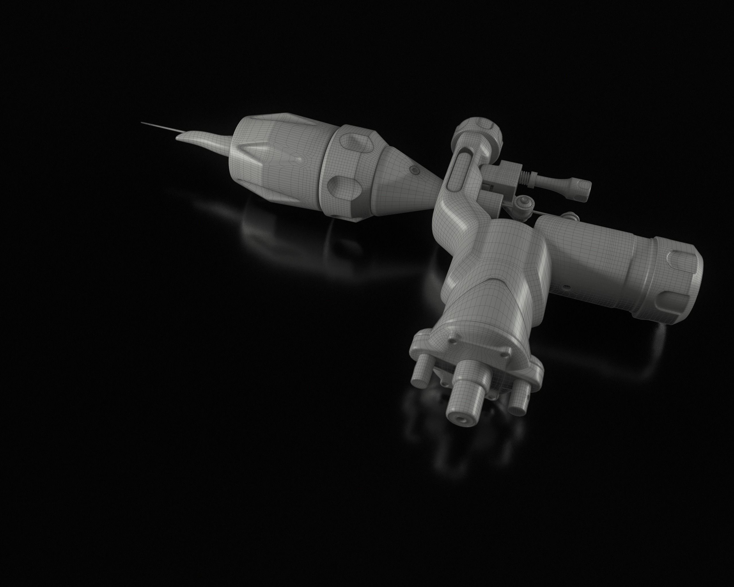 Rotary Tattoo Machine 3D Model Low-poly 3D model_29