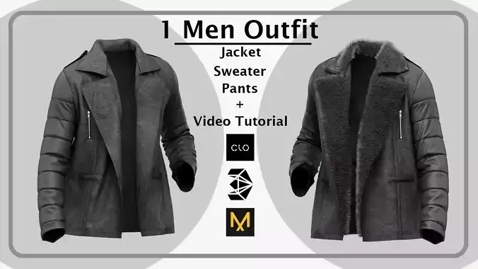 Men Leather Outfit  with marvelous PLUS Video tutorial