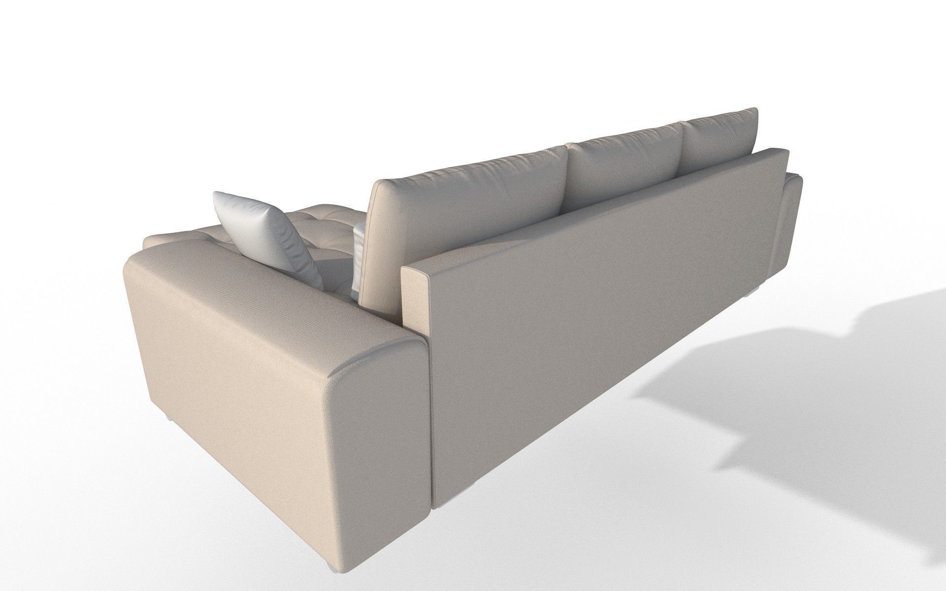 Modern Sofa Low-poly 3D model_5
