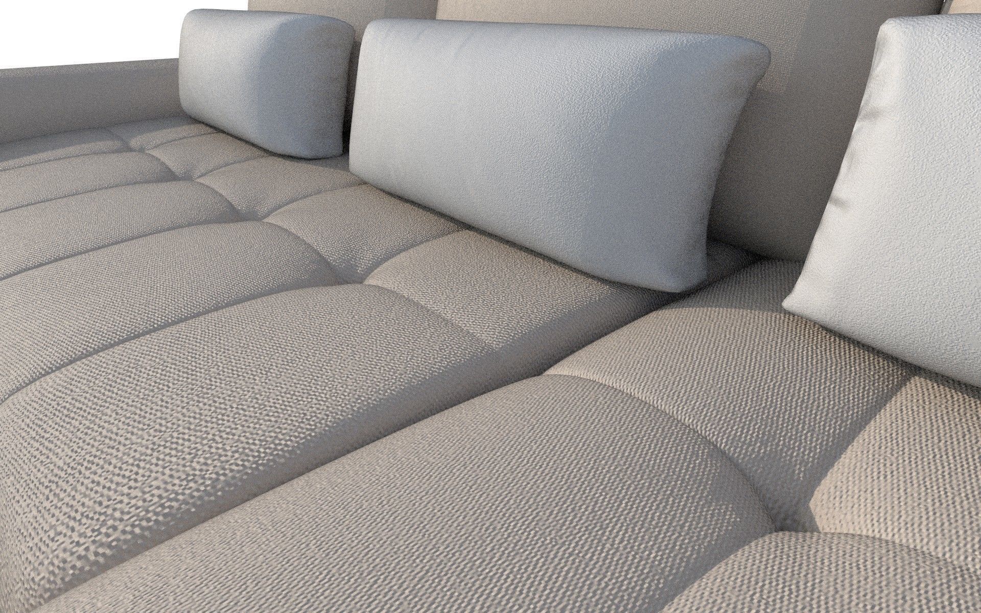 Modern Sofa Low-poly 3D model_1