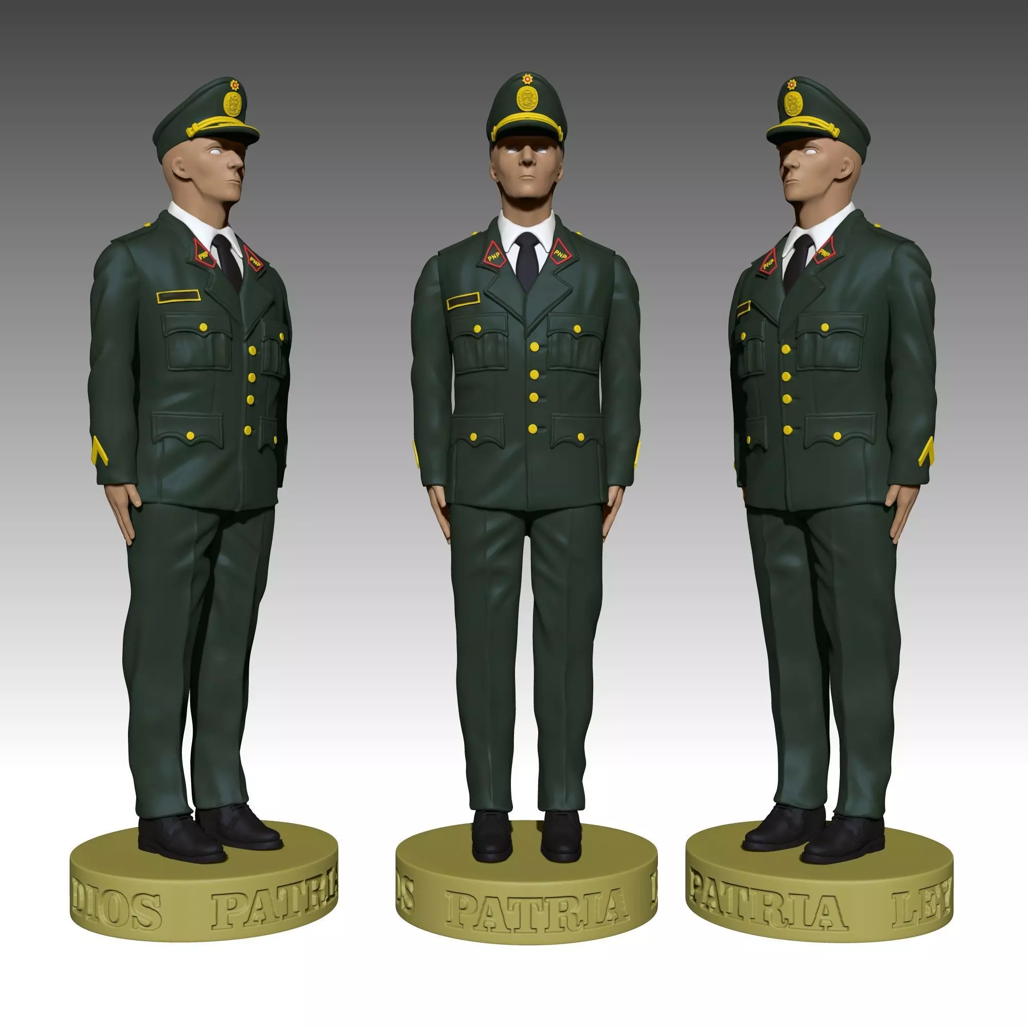 Figura coleccionable policia 3D print model_0