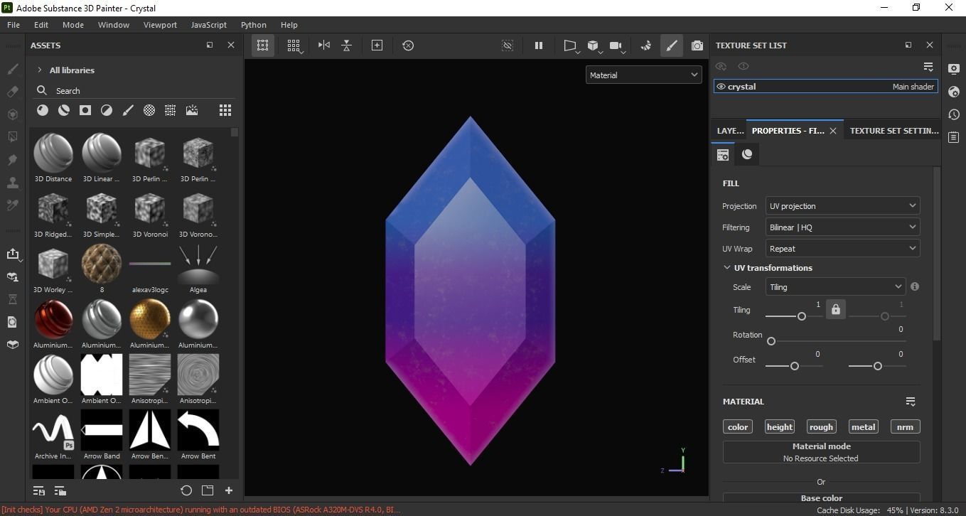 Crystal 3D Model Low-poly 3D model_6