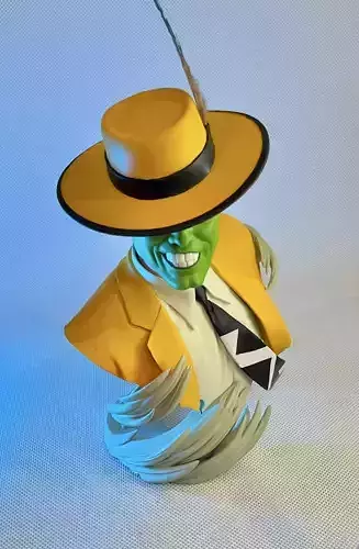 Jim Carrey The Mask Bust - Print Ready