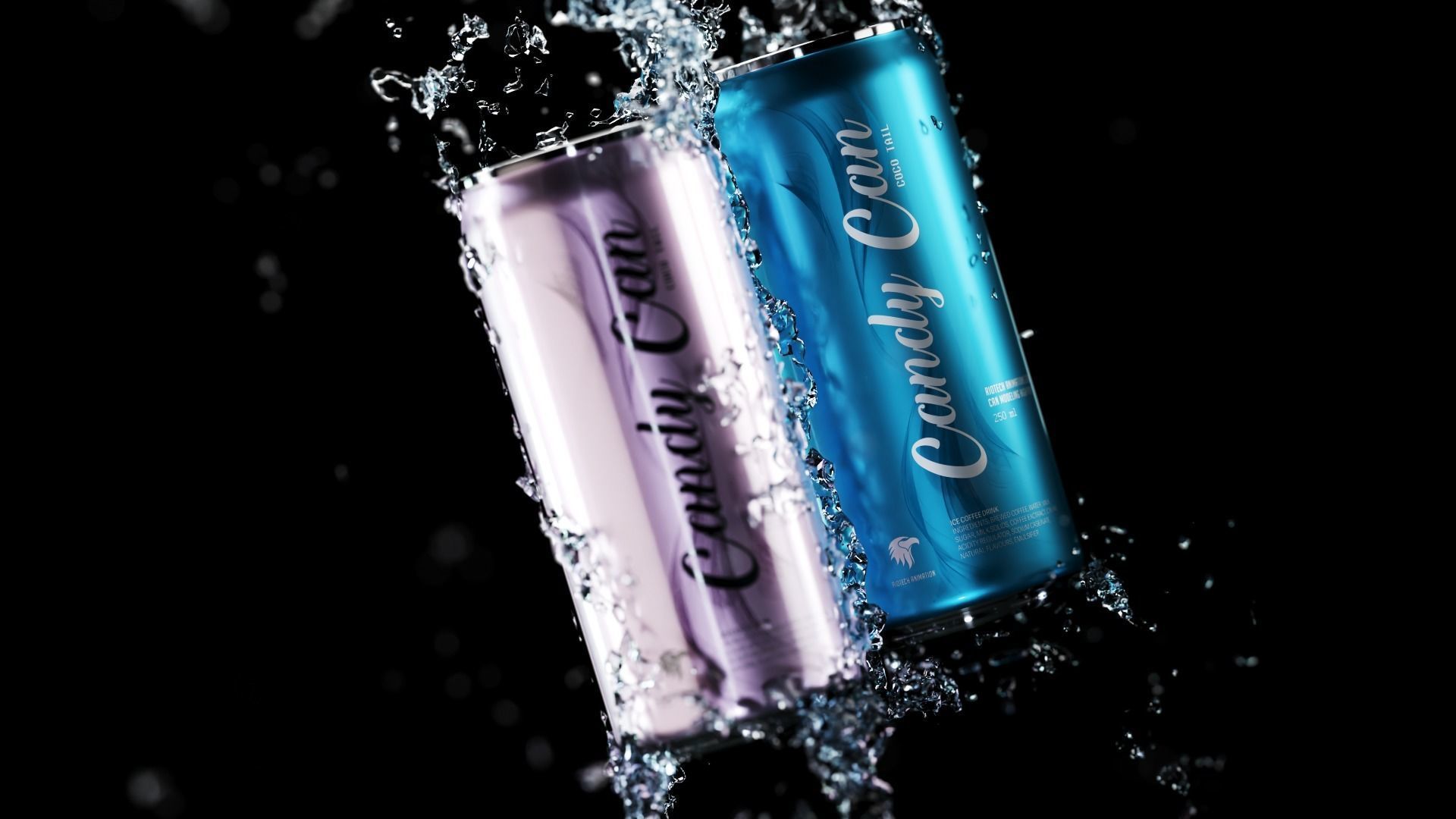 Beverage Can Packaging Design 3D model_2