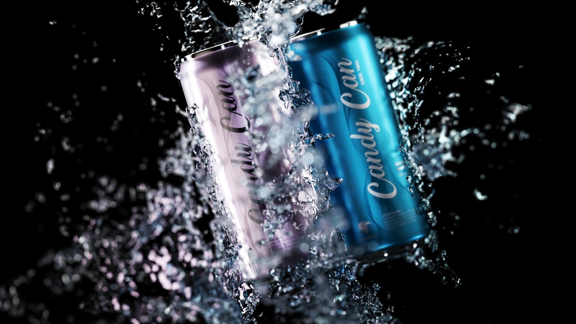 Beverage Can Packaging Design 3D model_6