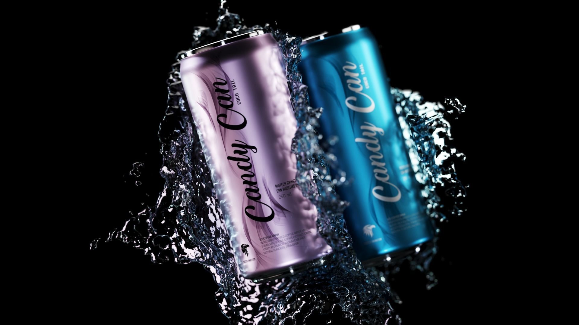 Beverage Can Packaging Design 3D model_5