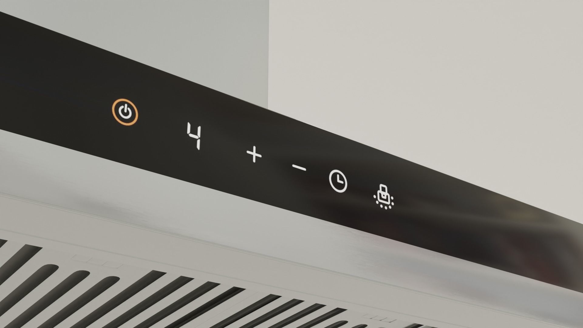 Modern Kitchen Appliance Cooker Hood 3D model_4