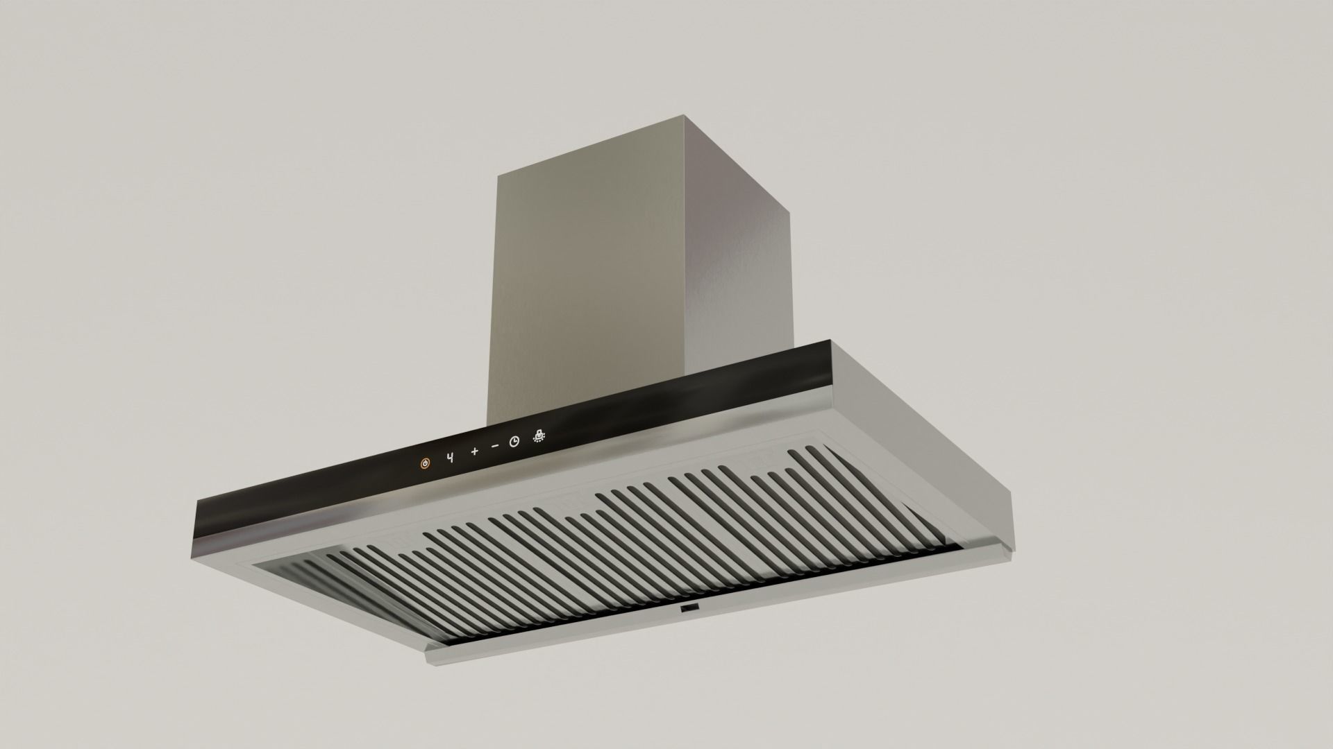 Modern Kitchen Appliance Cooker Hood 3D model_1