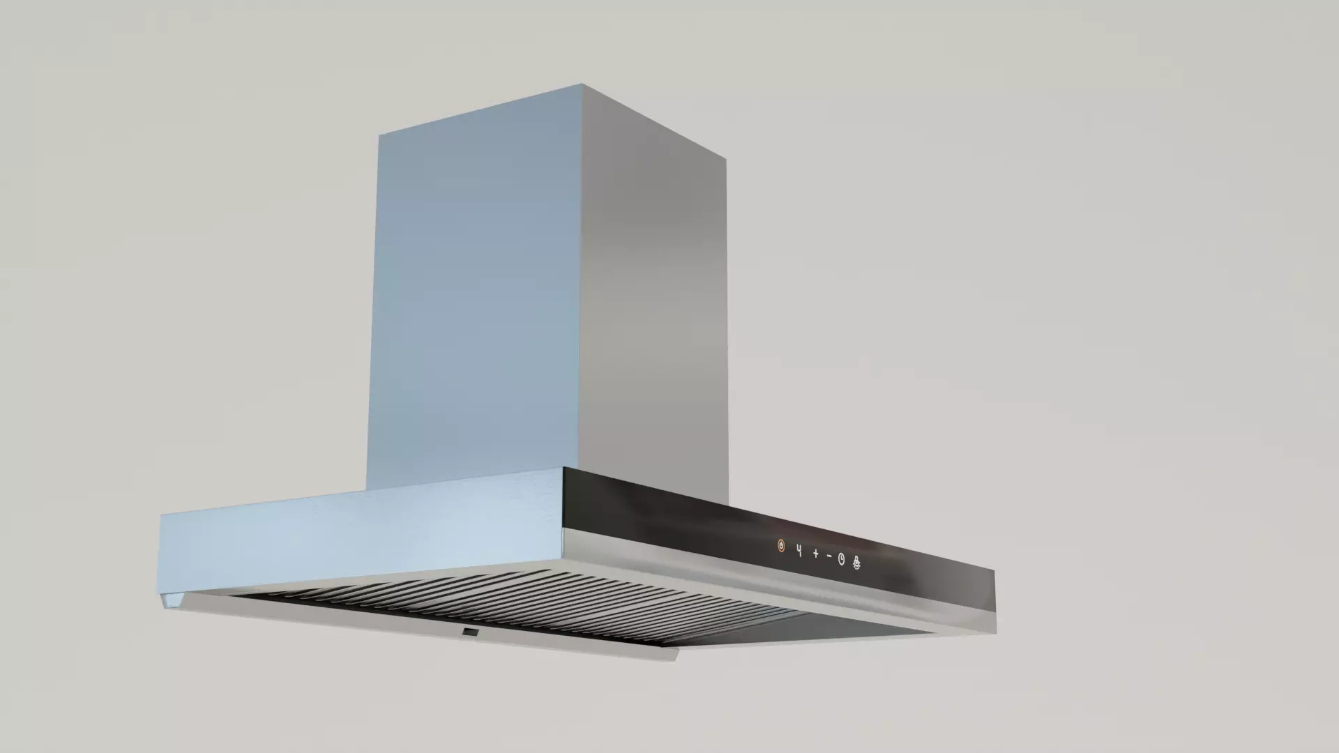 Modern Kitchen Appliance Cooker Hood 3D model_0