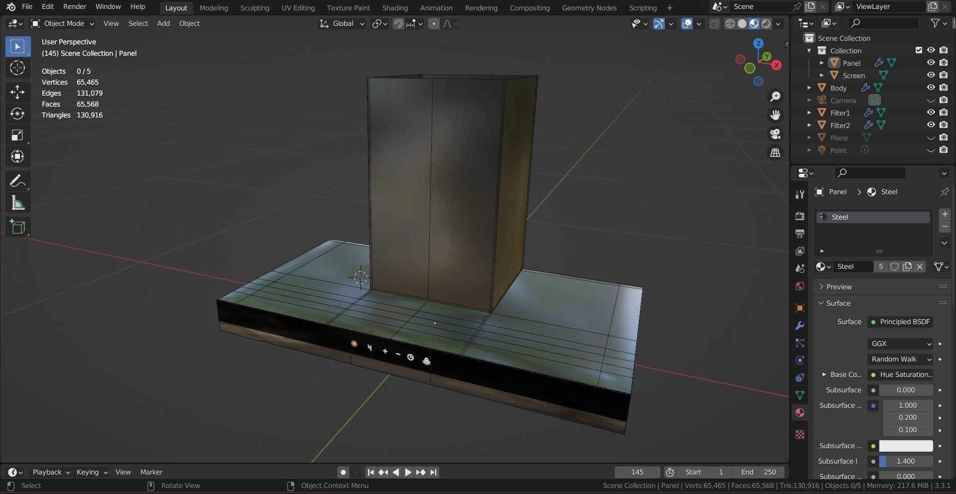 Modern Kitchen Appliance Cooker Hood 3D model_7