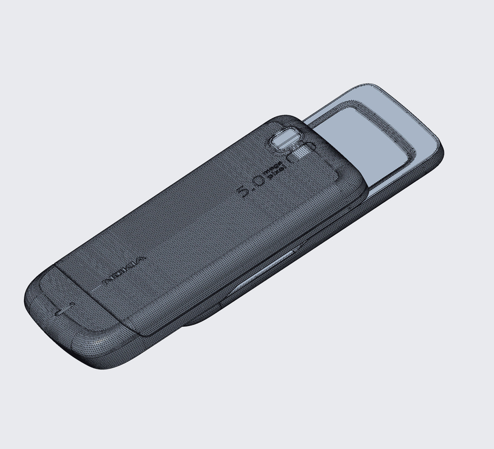 Nokia 6600i  3D print model_7
