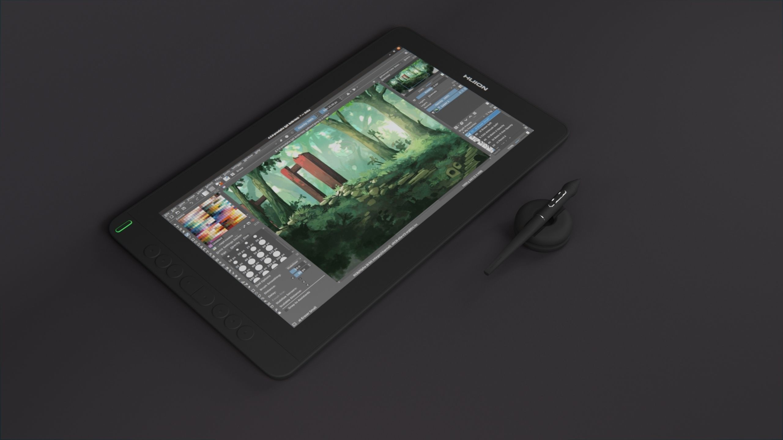 Drawing Display tablet 3D Model Huion 3D model CGTrader