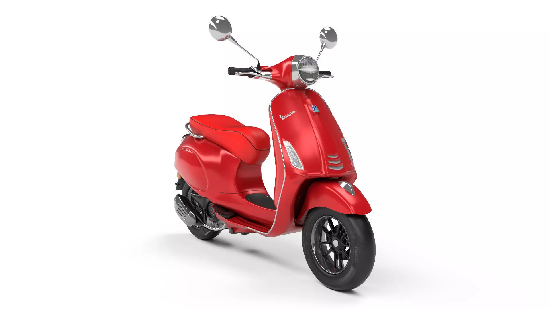 Vespa Low-poly 3D model_0