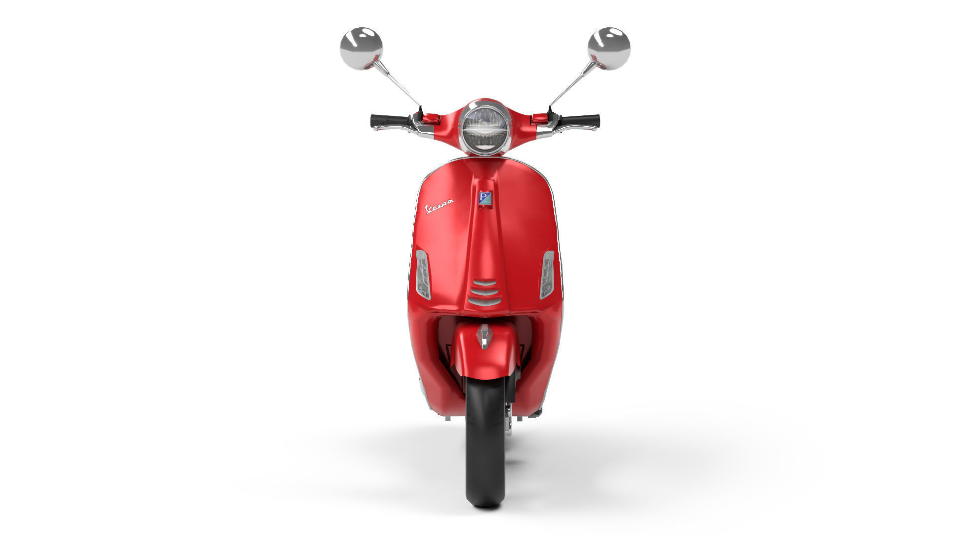 Vespa Low-poly 3D model_5