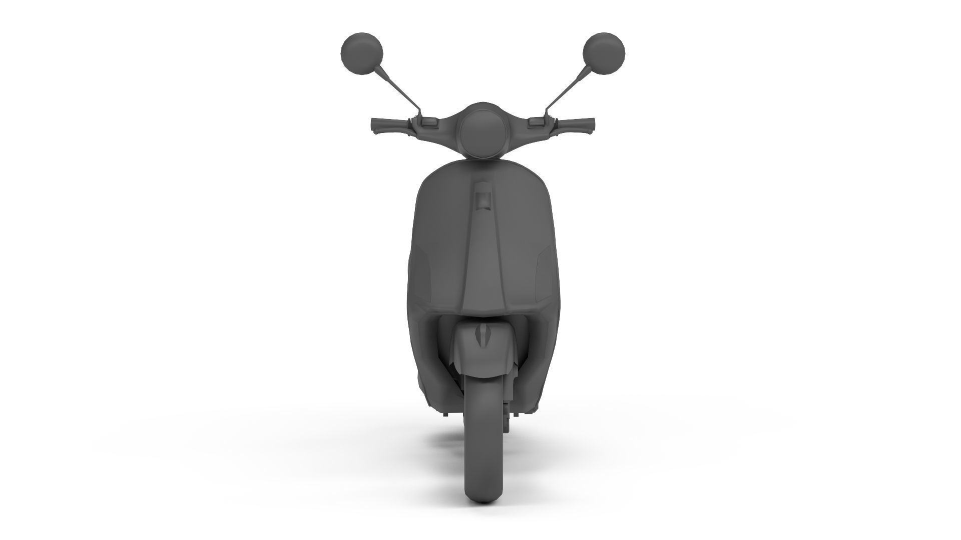 Vespa Low-poly 3D model_14