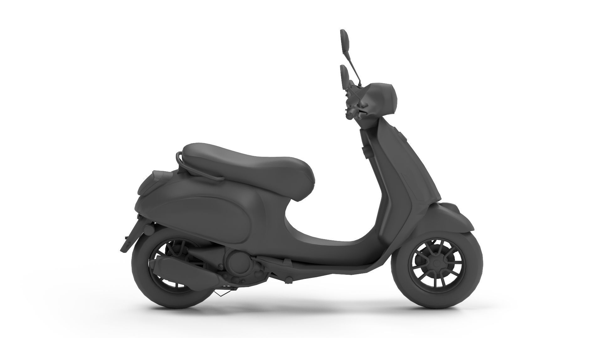 Vespa Low-poly 3D model_11