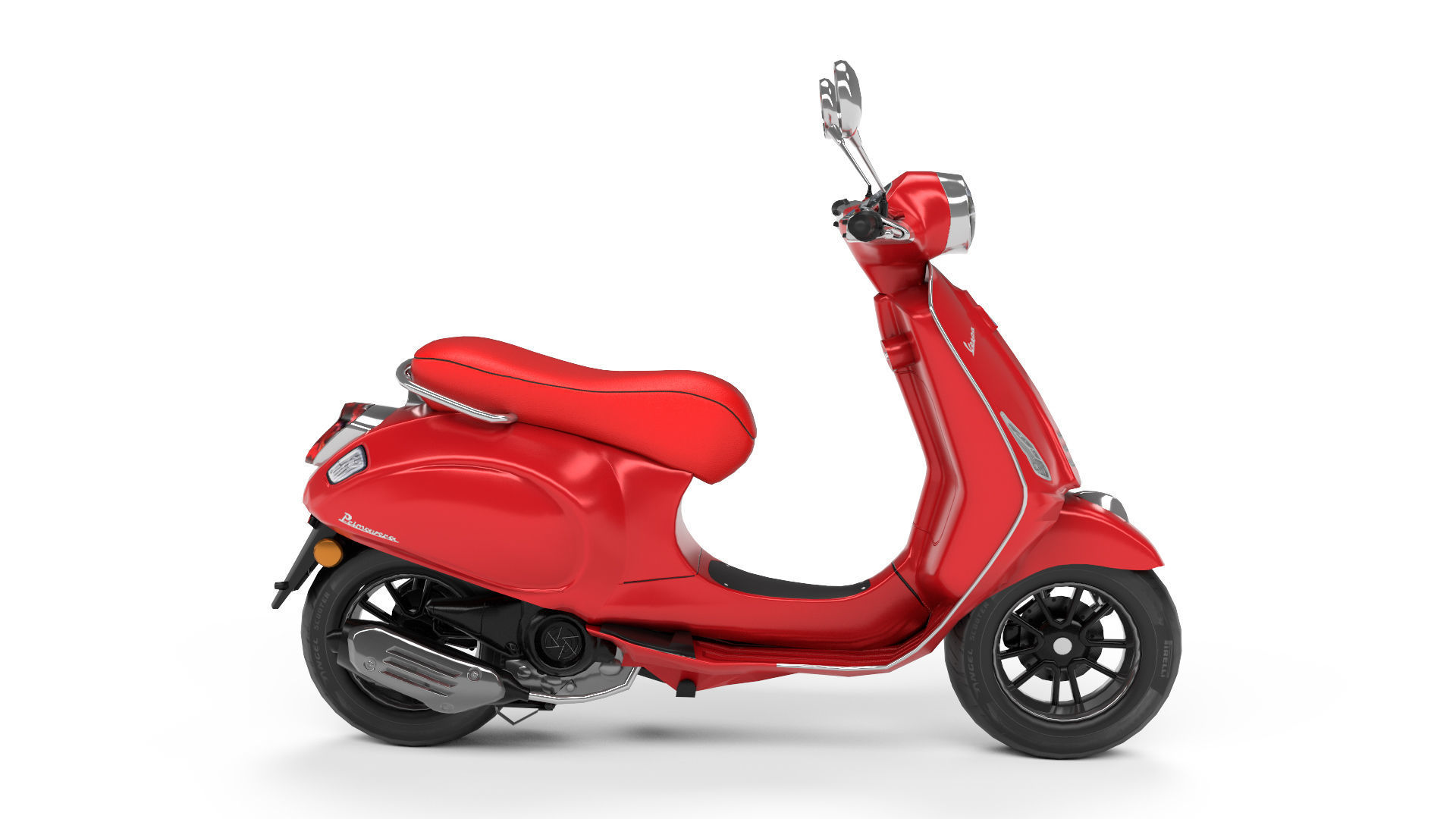 Vespa Low-poly 3D model_4