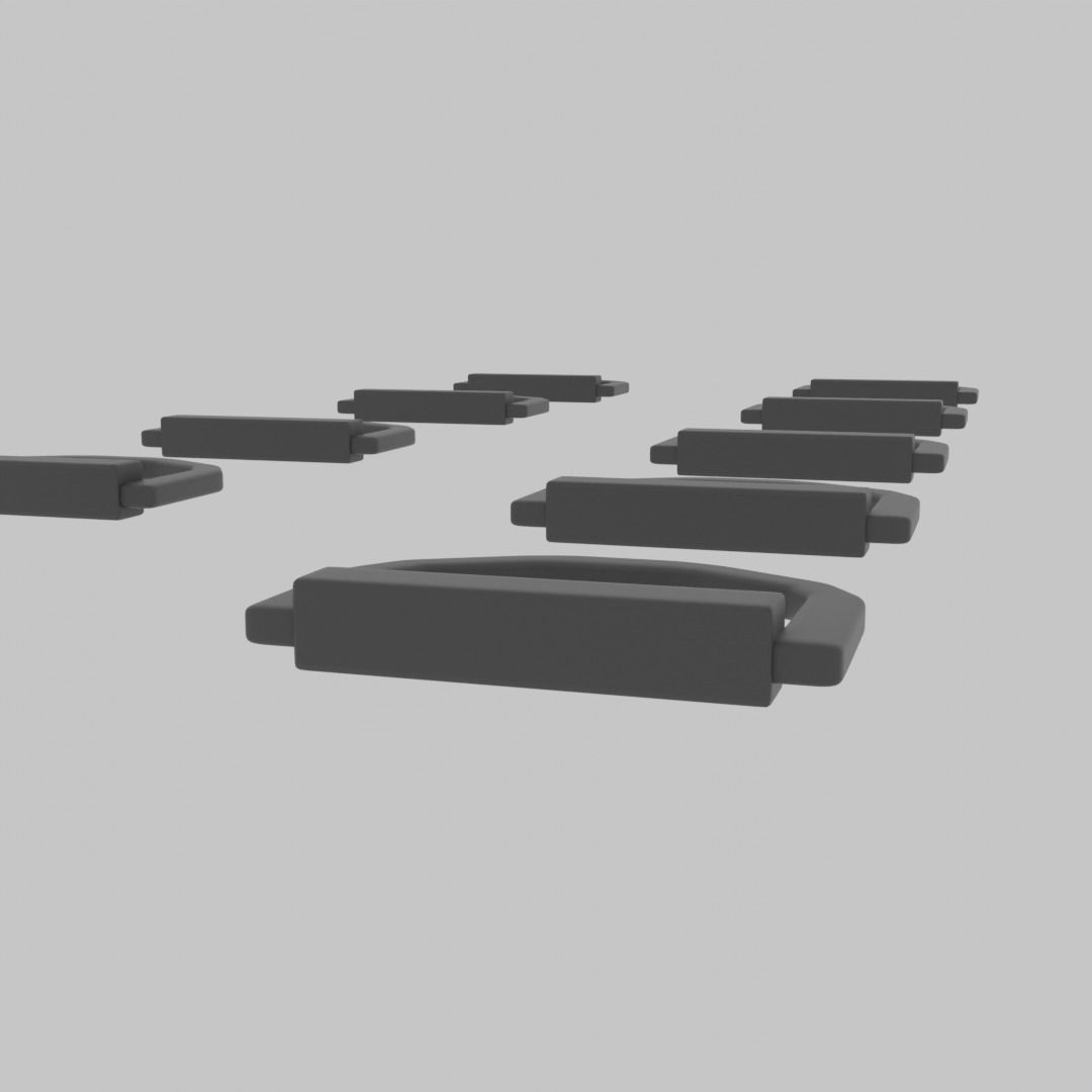 10 Backpack hooks  Ready to print 3D print model_3