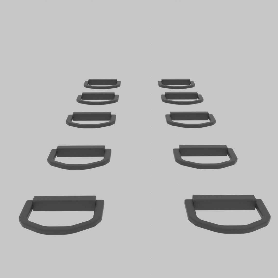 10 Backpack hooks  Ready to print 3D print model_9