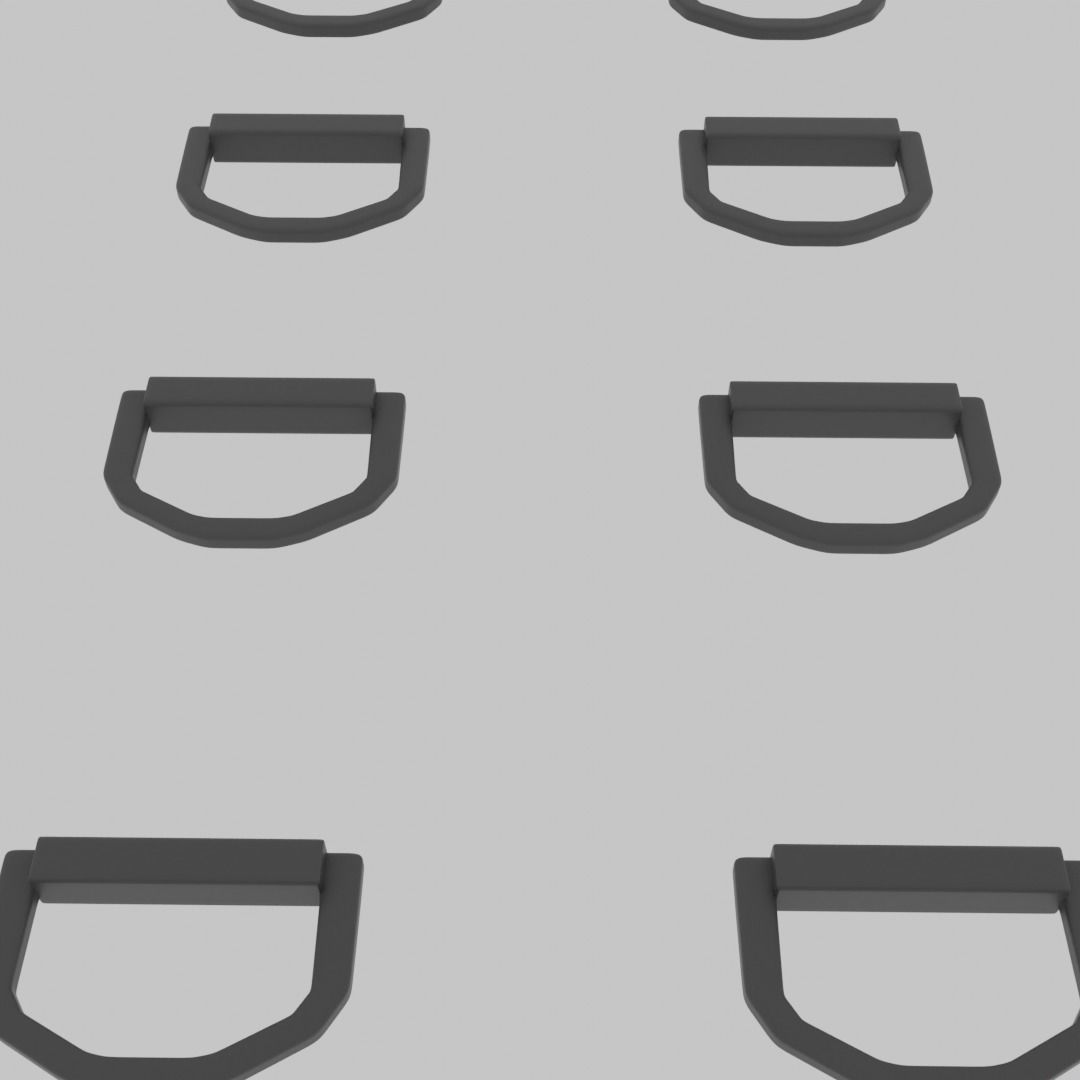 10 Backpack hooks  Ready to print 3D print model_8