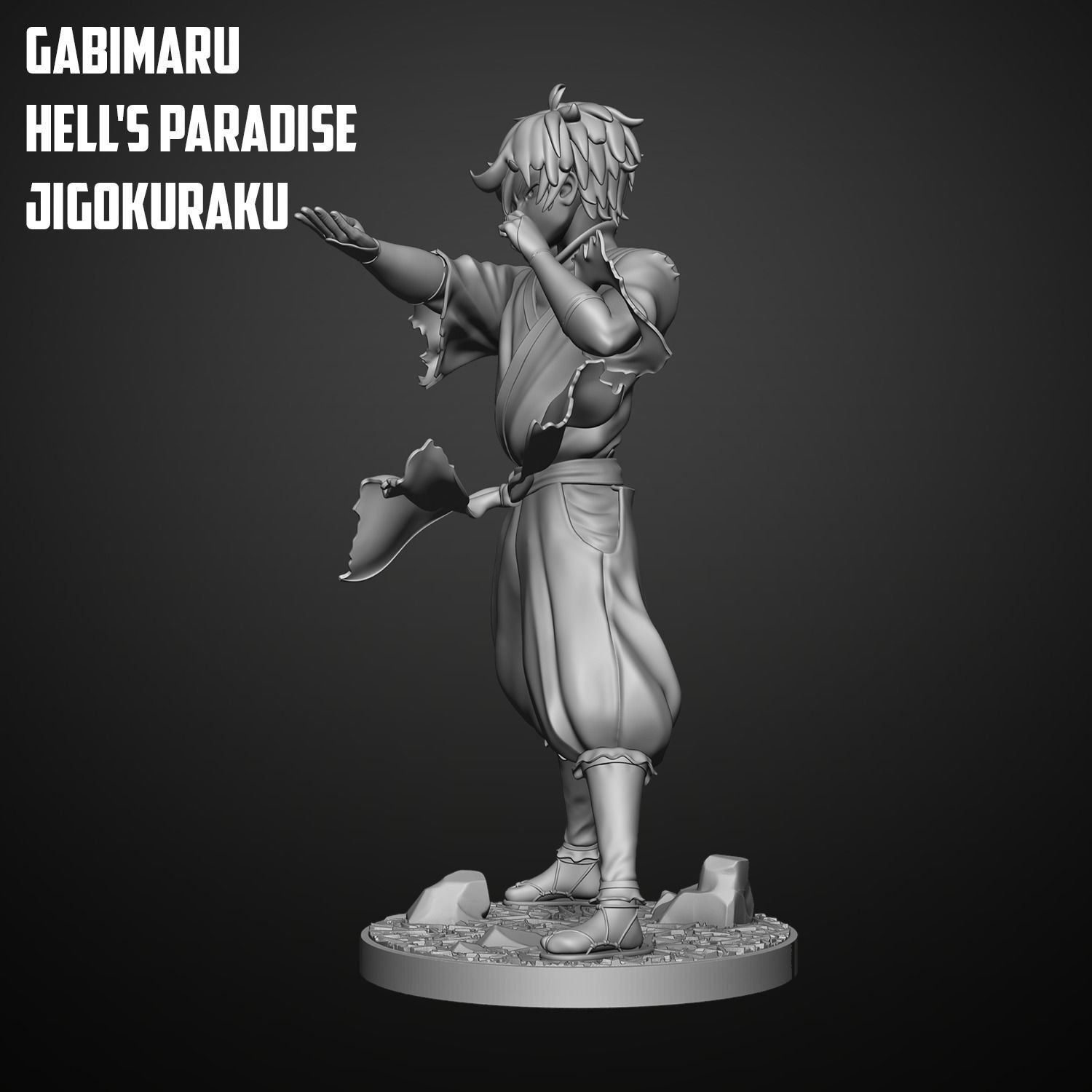 Gabimaru - Hells Paradise 3D print model_2