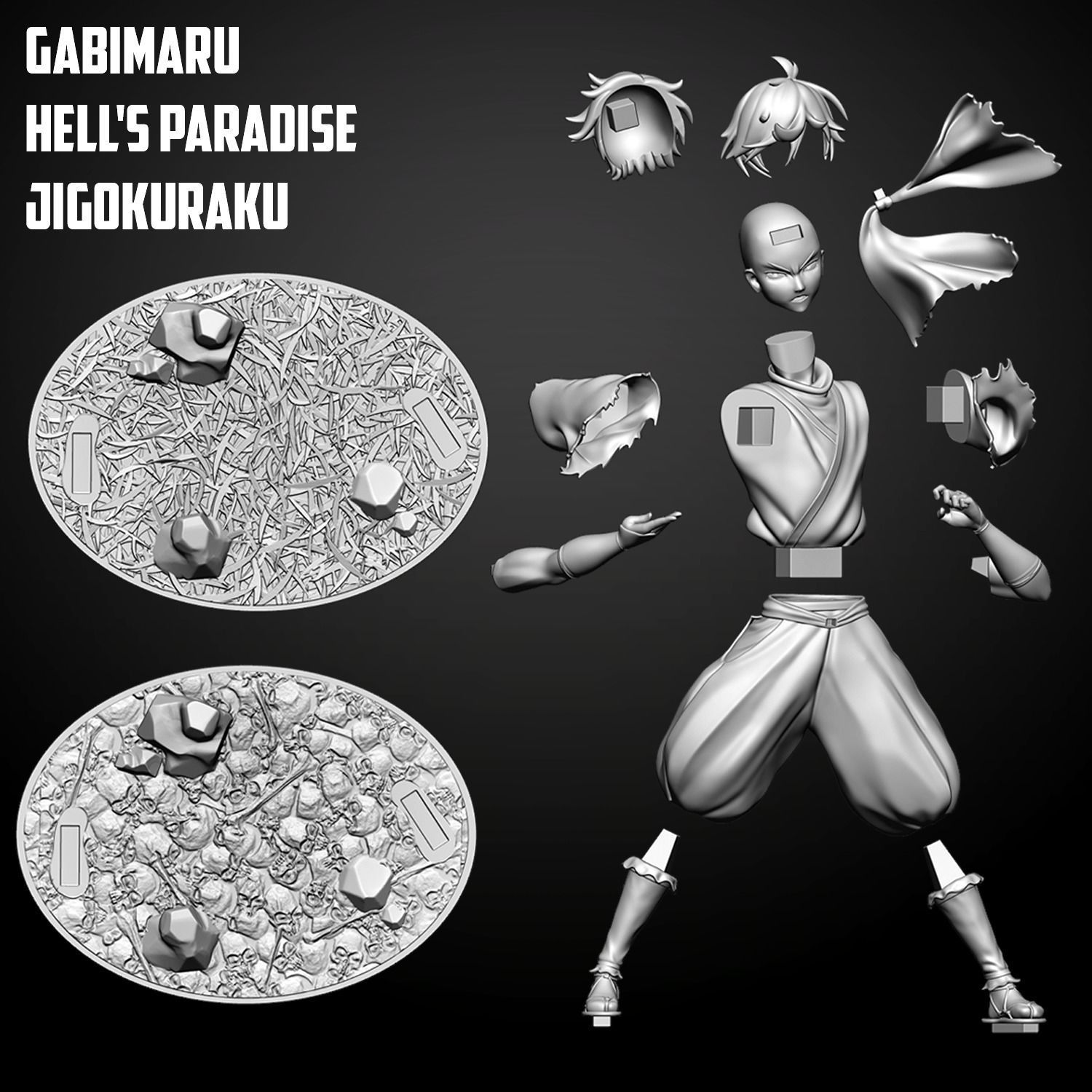 Gabimaru - Hells Paradise 3D print model_5