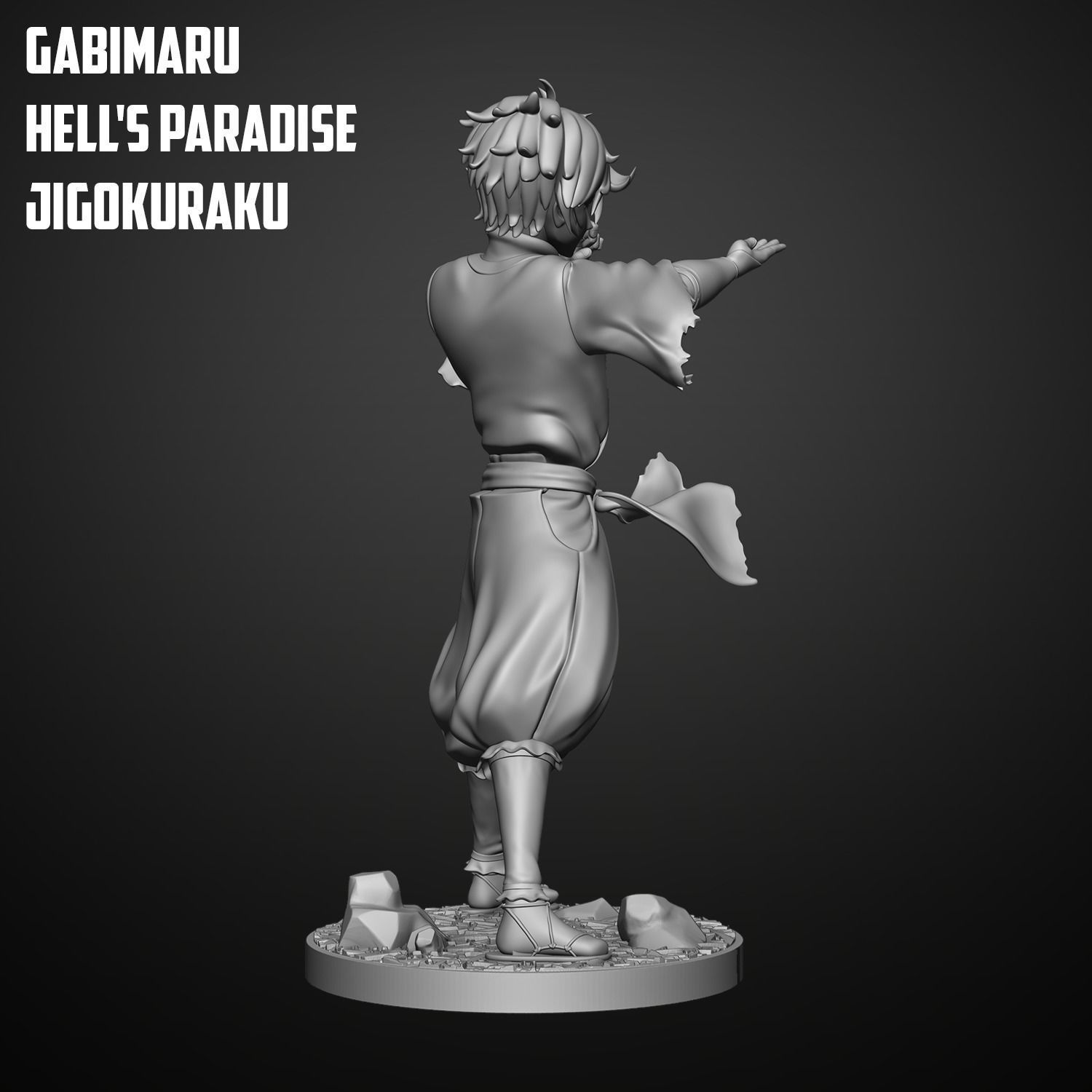 Gabimaru - Hells Paradise 3D print model_4