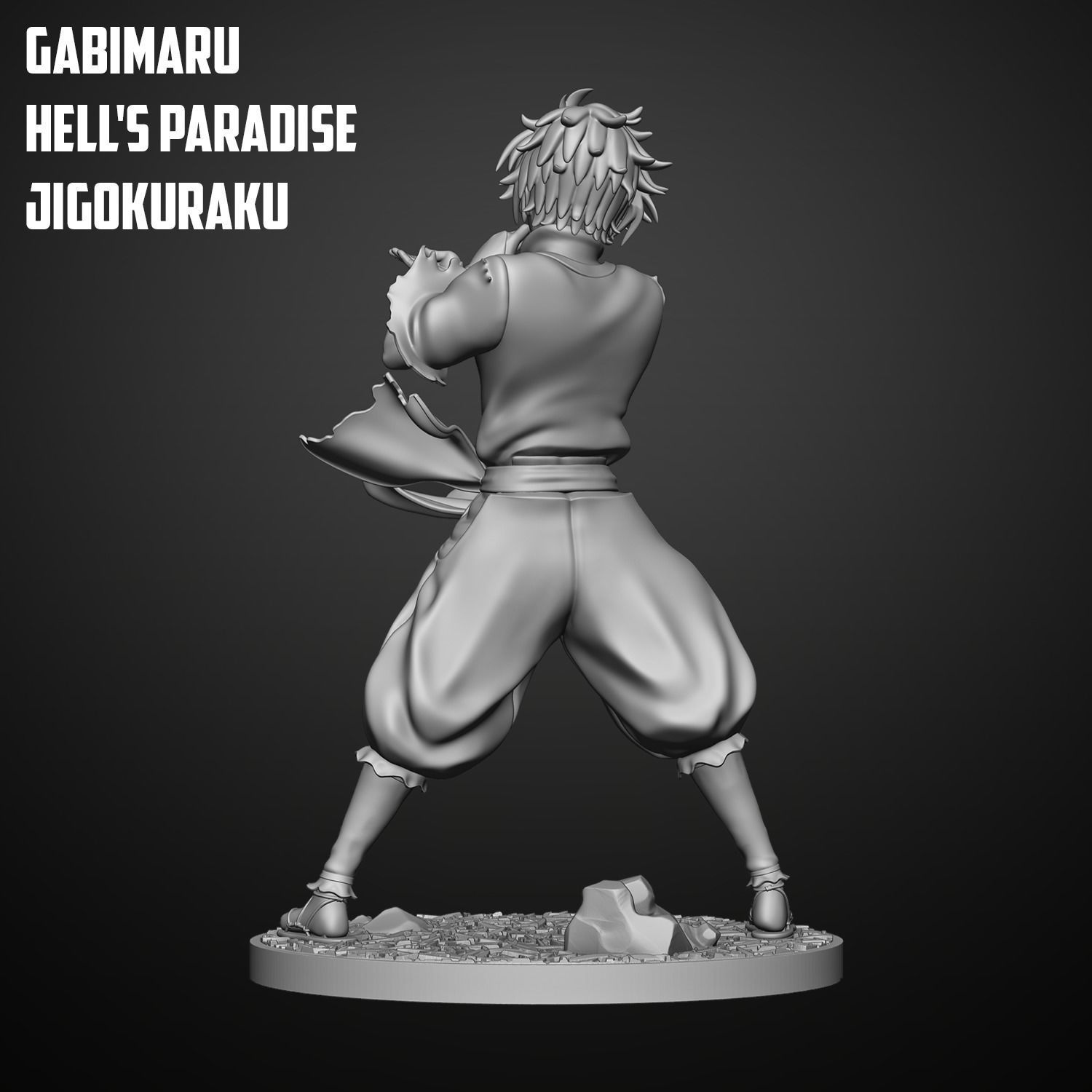 Gabimaru - Hells Paradise 3D print model_3