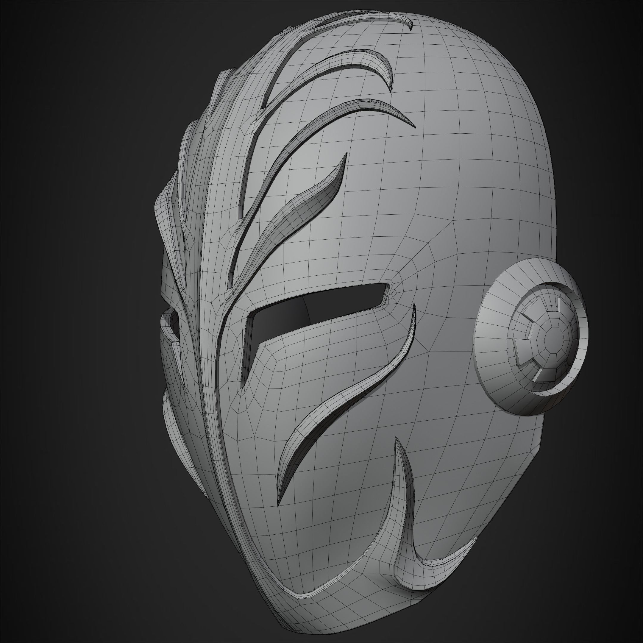 Star Wars Jedi Temple Guard Mask for Cosplay 3D print model_12