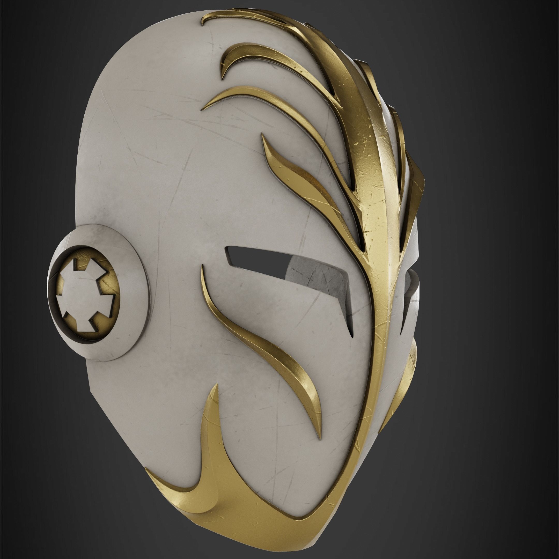 Star Wars Jedi Temple Guard Mask for Cosplay 3D print model_9