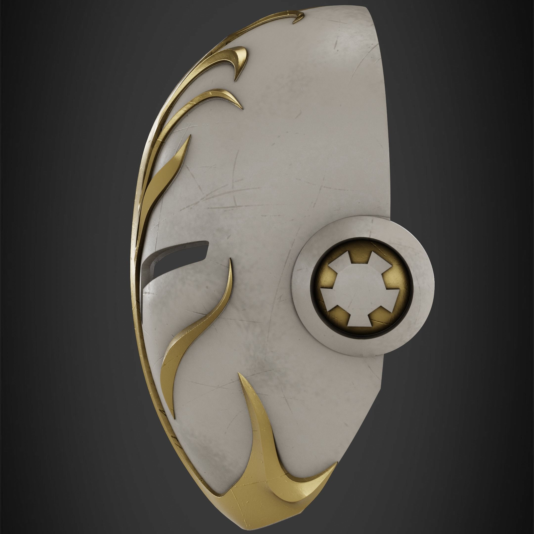 Star Wars Jedi Temple Guard Mask for Cosplay 3D print model_4