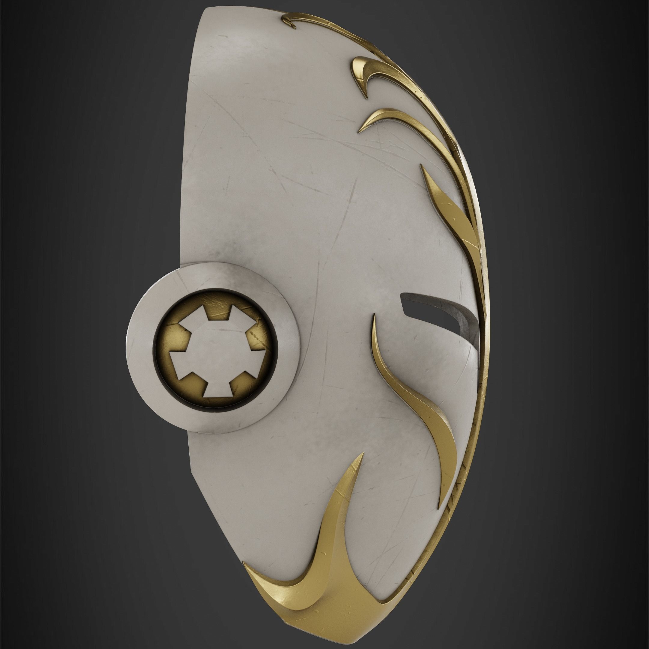 Star Wars Jedi Temple Guard Mask for Cosplay 3D print model_8