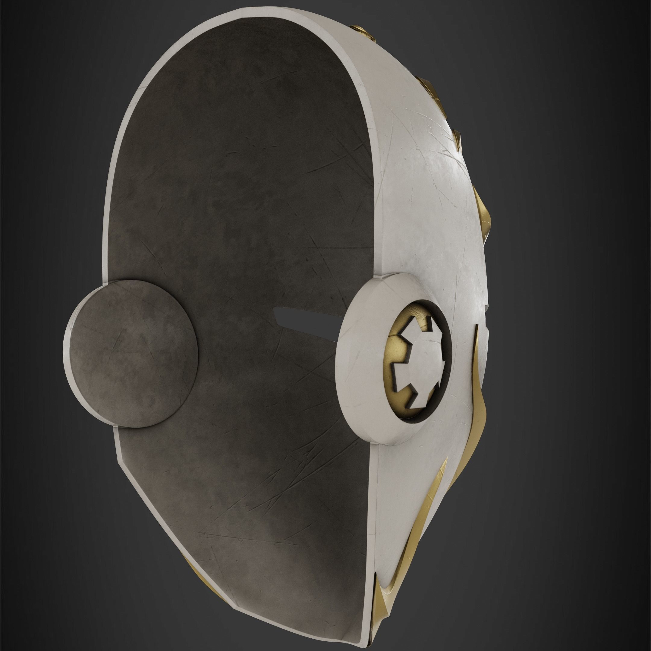 Star Wars Jedi Temple Guard Mask for Cosplay 3D print model_7