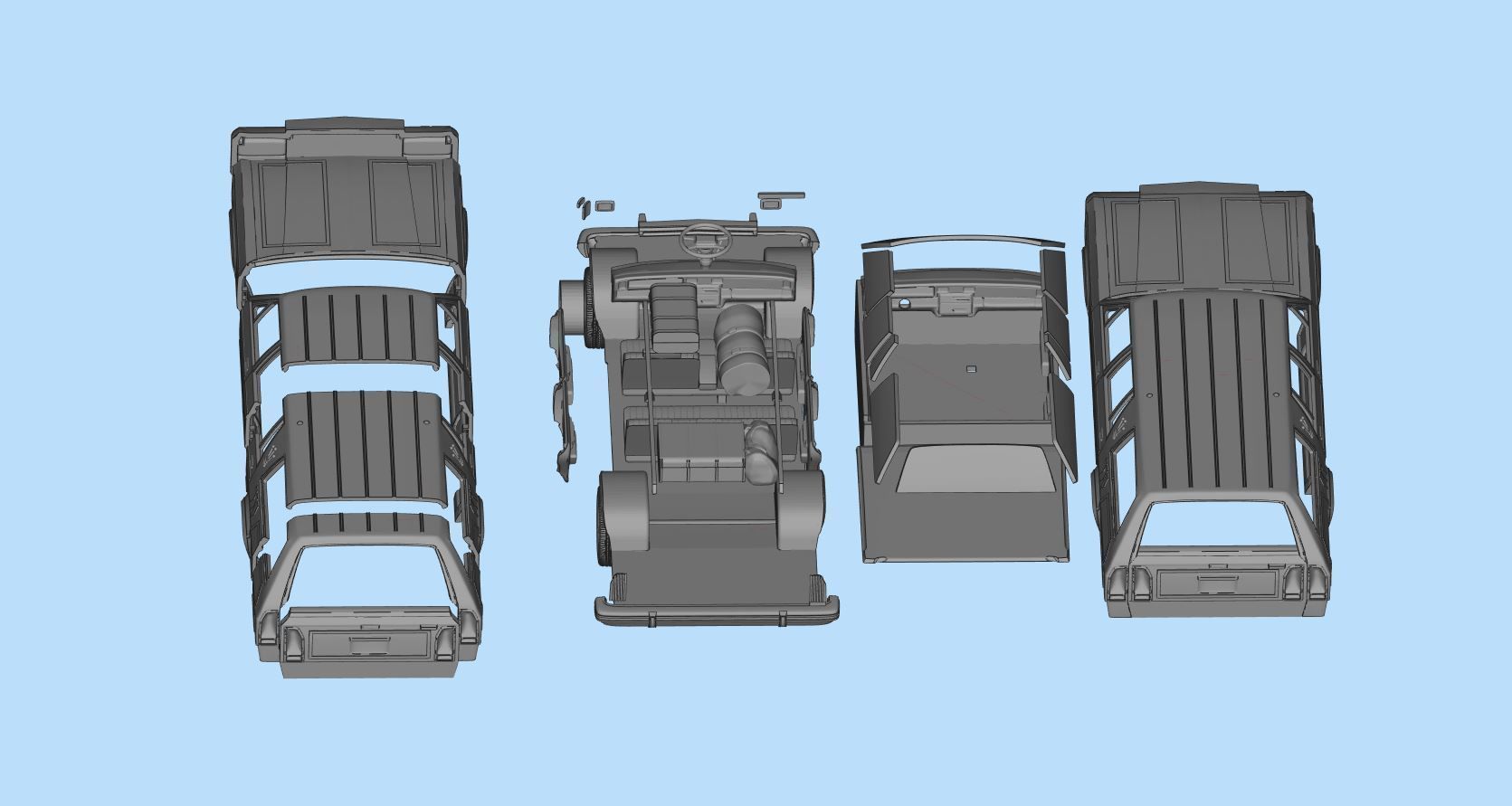  Green Wagon national lampoons vacation  queen family truckster 3D print model_9